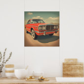 Affiche de voiture classique (Cuisine)