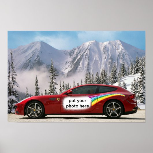 affiche de voiture de course (Devant)