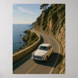 Affiche de voiture vintage à l'esthétique de l'arg
