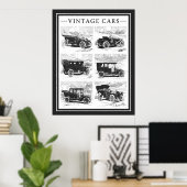Affiche de voitures anciennes (Bureau à domicile)