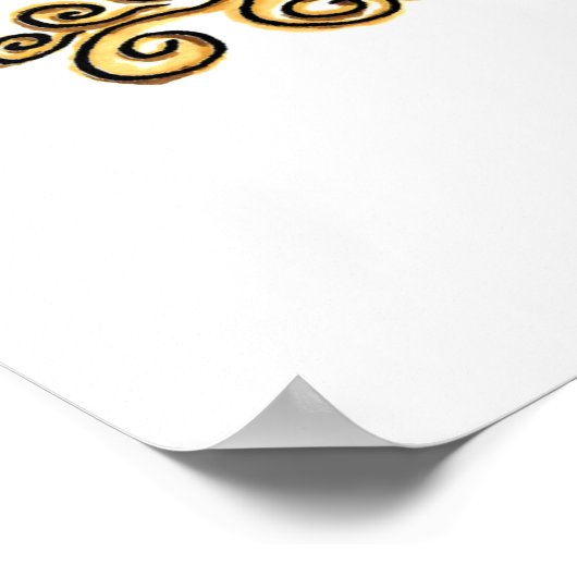 Affiche de vol Angel en blanc (Coin)