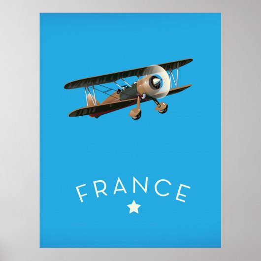 Affiche de vol vintage France (Devant)