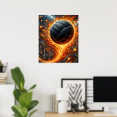 Affiche de volley-ball (Bureau à domicile)