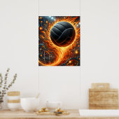 Affiche de volley-ball (Cuisine)