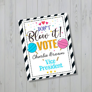 affiche de vote école salle de classe vote