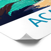 Affiche de voyage à Acapulco décoration murale Aca (Coin)
