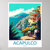 Affiche de voyage à Acapulco décoration murale Aca (Devant)