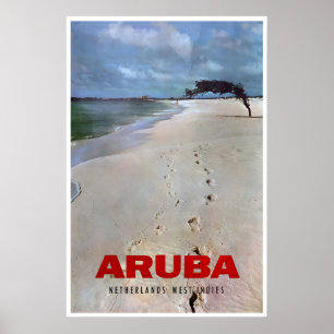 Affiche de voyage à Aruba Impression d'art de plag