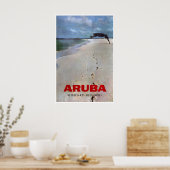 Affiche de voyage à Aruba Impression d'art de plag (Cuisine)
