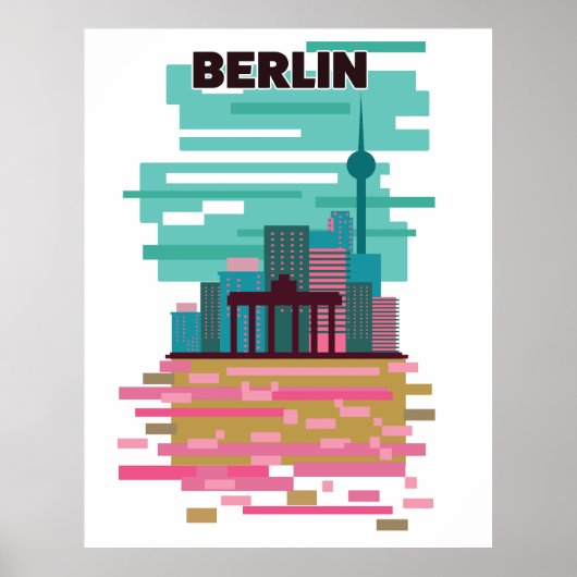 Affiche de voyage à Berlin (Devant)