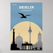 Affiche de voyage à Berlin, Allemagne (Devant)