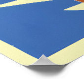 Affiche de voyage à Chypre Impression d'art mural  (Coin)