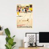 Affiche de voyage à Copenhague Impression d'art vi (Bureau à domicile)