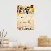 Affiche de voyage à Copenhague Impression d'art vi (Cuisine)