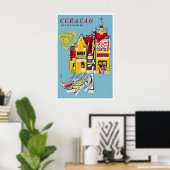 Affiche de voyage à Curaçao Impression d'affiche d (Bureau à domicile)