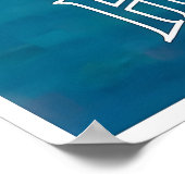 Affiche de voyage à Hawaï Art de surf Impression h (Coin)