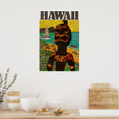 Affiche de voyage à Hawaï Art hawaïen Impression K (Cuisine)