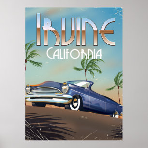 Affiche de voyage à Irvine Californie