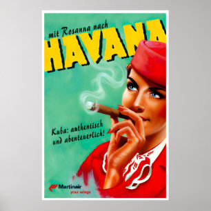 Affiche de voyage à La Havane Art de Cuba Martinai