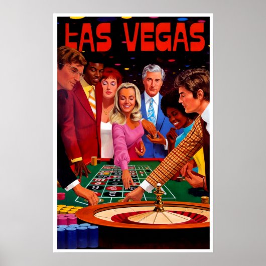 Affiche de voyage à Las Vegas (Devant)