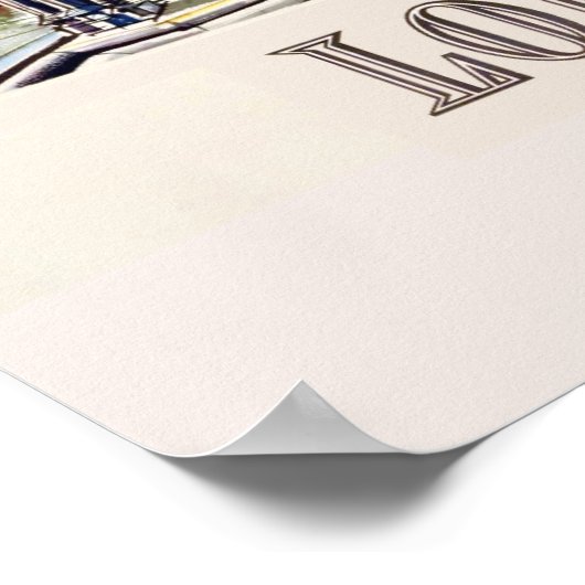 Affiche de voyage à Londres (Coin)