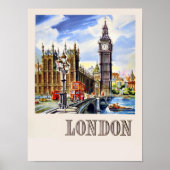 Affiche de voyage à Londres (Devant)