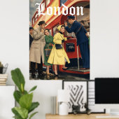 Affiche de voyage à Londres (Bureau à domicile)