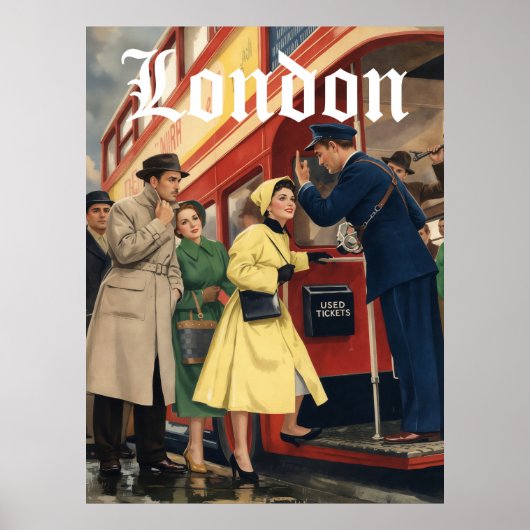 Affiche de voyage à Londres (Devant)