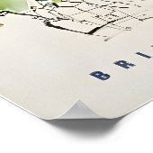 Affiche de voyage à Londres Angleterre Impression  (Coin)