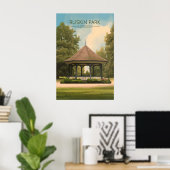 Affiche de voyage à Londres parc Ruskin (Bureau à domicile)