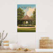 Affiche de voyage à Londres parc Ruskin (Cuisine)