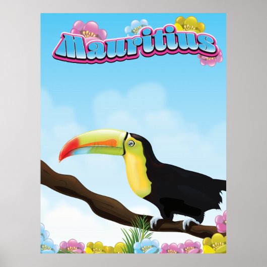 Affiche de voyage à Maurice (Devant)