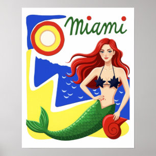 Affiche de voyage à Miami