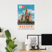 Affiche de voyage à Moscou Russie Art Impression V (Bureau à domicile)