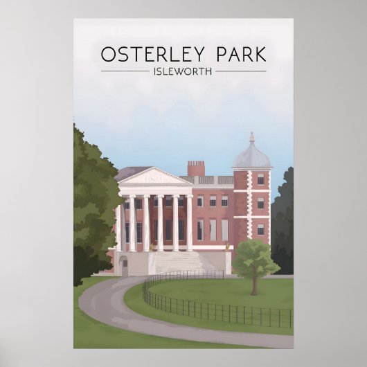 Affiche de voyage à Osterley Park Londres (Devant)
