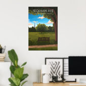 Affiche de voyage à Peckham Rye Park Londres (Bureau à domicile)
