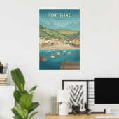 Affiche de voyage à Port Isaac Cornwall (Bureau à domicile)