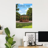 Affiche de voyage à Queens Park Londres (Bureau à domicile)