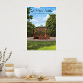Affiche de voyage à Queens Park Londres (Cuisine)