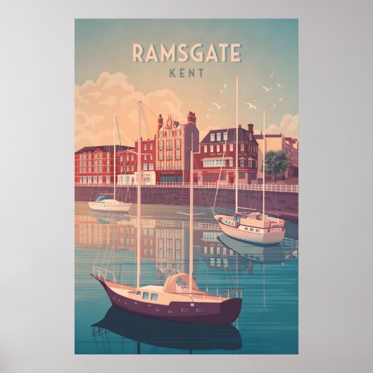 Affiche de voyage à Ramsgate Seaside (Devant)