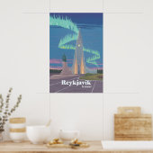 Affiche de voyage à Reykjavik (Cuisine)