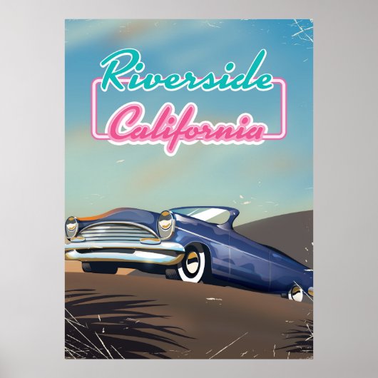 Affiche de voyage à Riverside Californie (Devant)