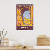 Affiche de voyage à Rome Art romain Impression anc (Cuisine)