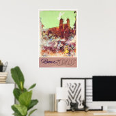 Affiche de voyage à Rome Art romain Impression de (Bureau à domicile)