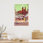 Affiche de voyage à Rome Art romain Impression de (Cuisine)
