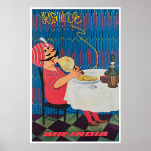 Affiche de voyage à Rome Impression italienne Art
