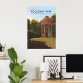 Affiche de voyage à Roundhay Park Leeds (Bureau à domicile)