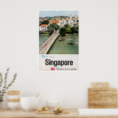 Affiche de voyage à Singapour Impression d'art Jap (Cuisine)