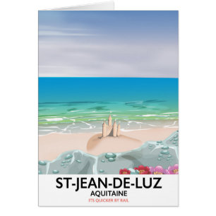 Affiche de voyage à St-Jean-de-Luz, Aquitaine
