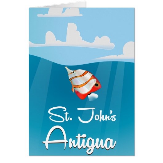 Affiche de voyage à St. John's, Antigua-et-Barbuda (Devant)